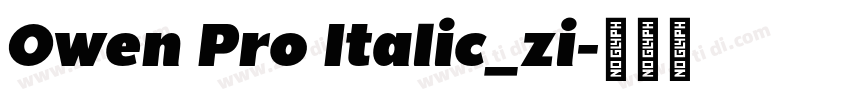 Owen Pro Italic_zi字体转换